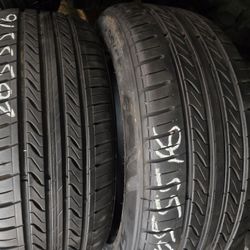 2 Tires 205.55.16 Sentury 99 % Tread Dot 2425