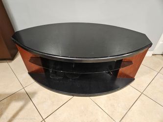 TV Entertainment Wood & Glass Stand