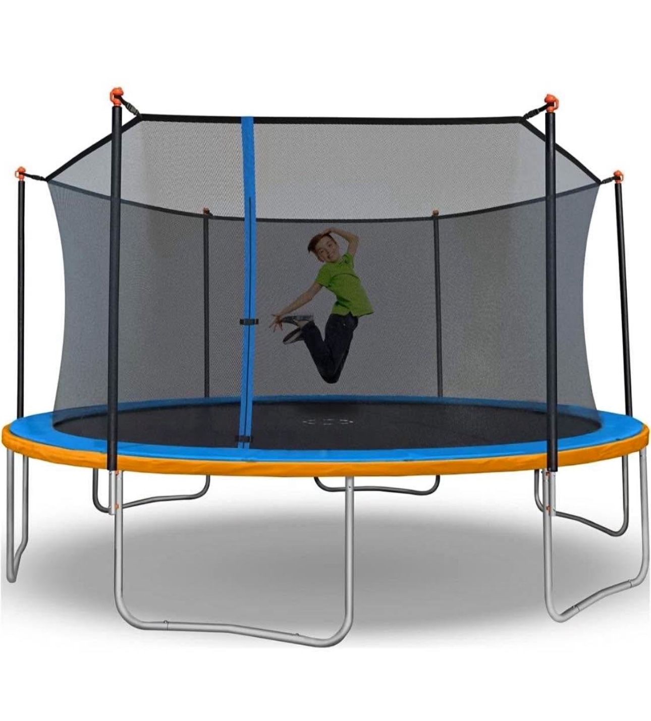 Outdoor Trampoline with Safety Enclosure Net, 15FT (New in box)