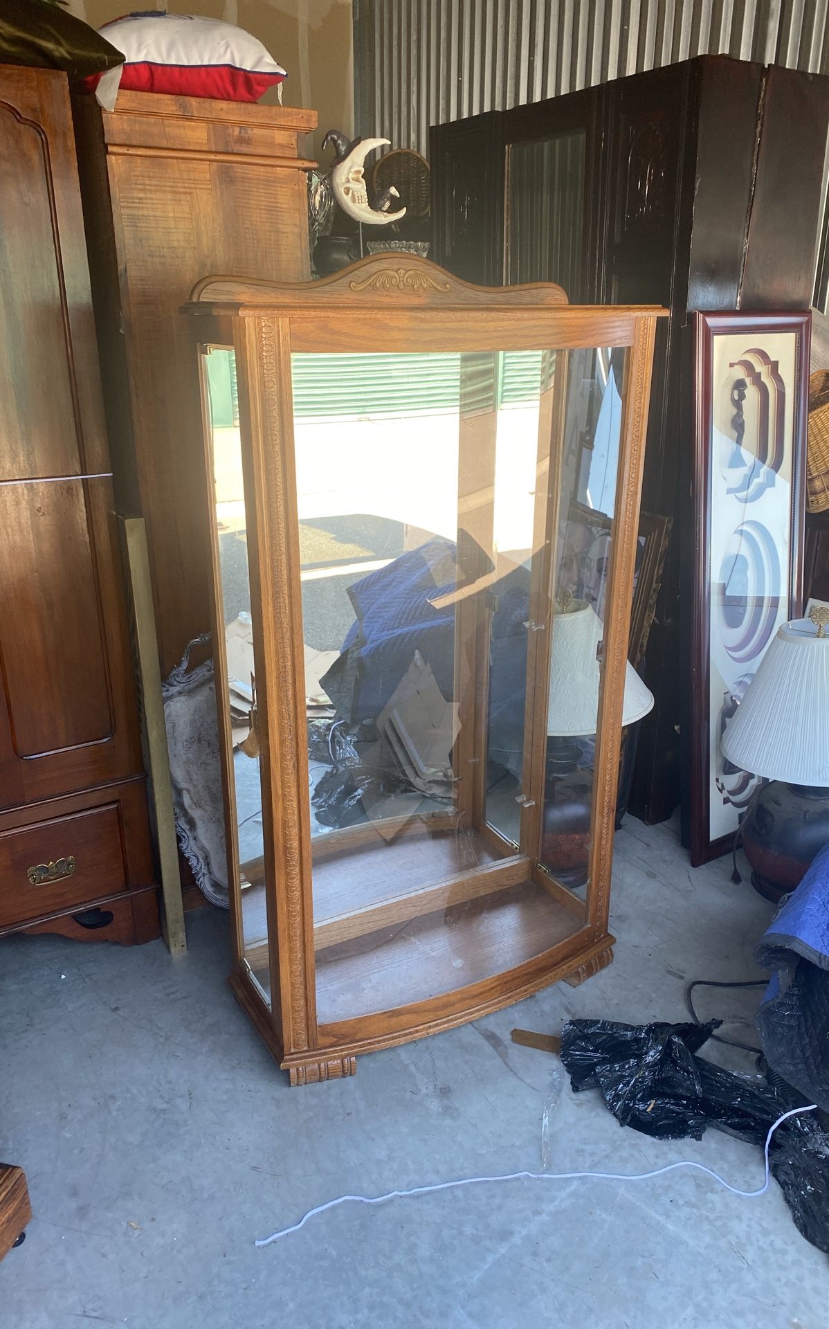 Curio Cabinet W/ 3 Glass Shelves 4ft X 2ft