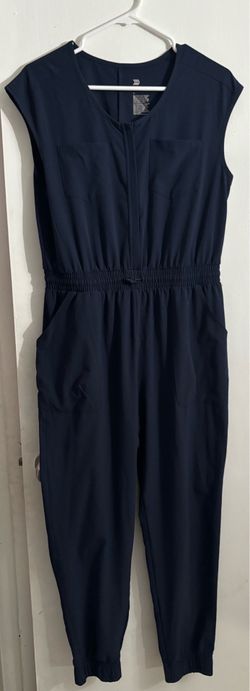 Women’s medium Navy Blue Short Sleeve Jumpsuit-All in Motion