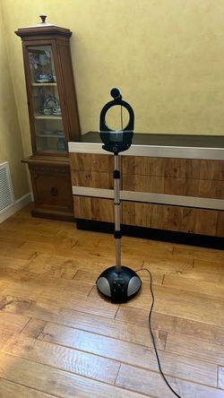 Microphone stand and tablet holder for karaoke
