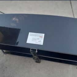 Black Glass Tv Stand