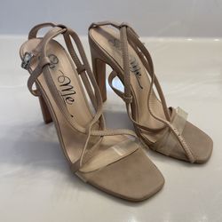 beige strap heels