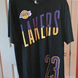 LAKERS LEBRON JAMES SHIRT Mens L NEW WITH TAGS