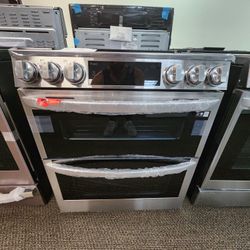 LG ELECTRIC RANGE 1739! DOUBLE OVEN! 1 YEAR WARRANTY INCLUDED