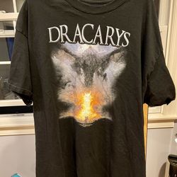 Hanes GOT Men Black Dracarys T-Shirt, 2 XL