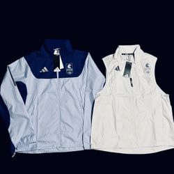 Adidas Boston Marathon 2025 Women's medium Celebration Jacket/ Vest bundle NWT