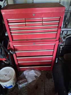 Tool box with tools