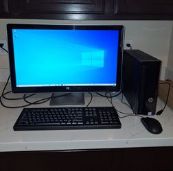 HP Slimline Desktop PC with Monitor bundle