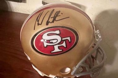 Authentic Marcus Lattimore Autographed 49ers Mini Helmet