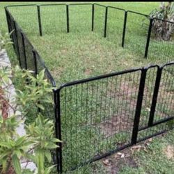 Brand New In Box Heavy Duty & Xwide 32"x32" Dog Playpen 110sqft Shapable Dog Fence Portable 43' Long RV camping Yard Coral De Mascota Nuevo Very Heavy