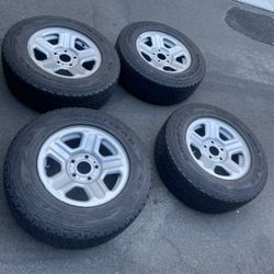 4 - 235/70r16 5x5 5x127 Jeep Wrangler Cherokee Rims 16 Inch  Wheels With Good Tires!