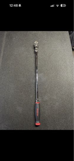 Snap-on 1/2” Drive Long Flex-Head Ratchet – Red Soft Grip