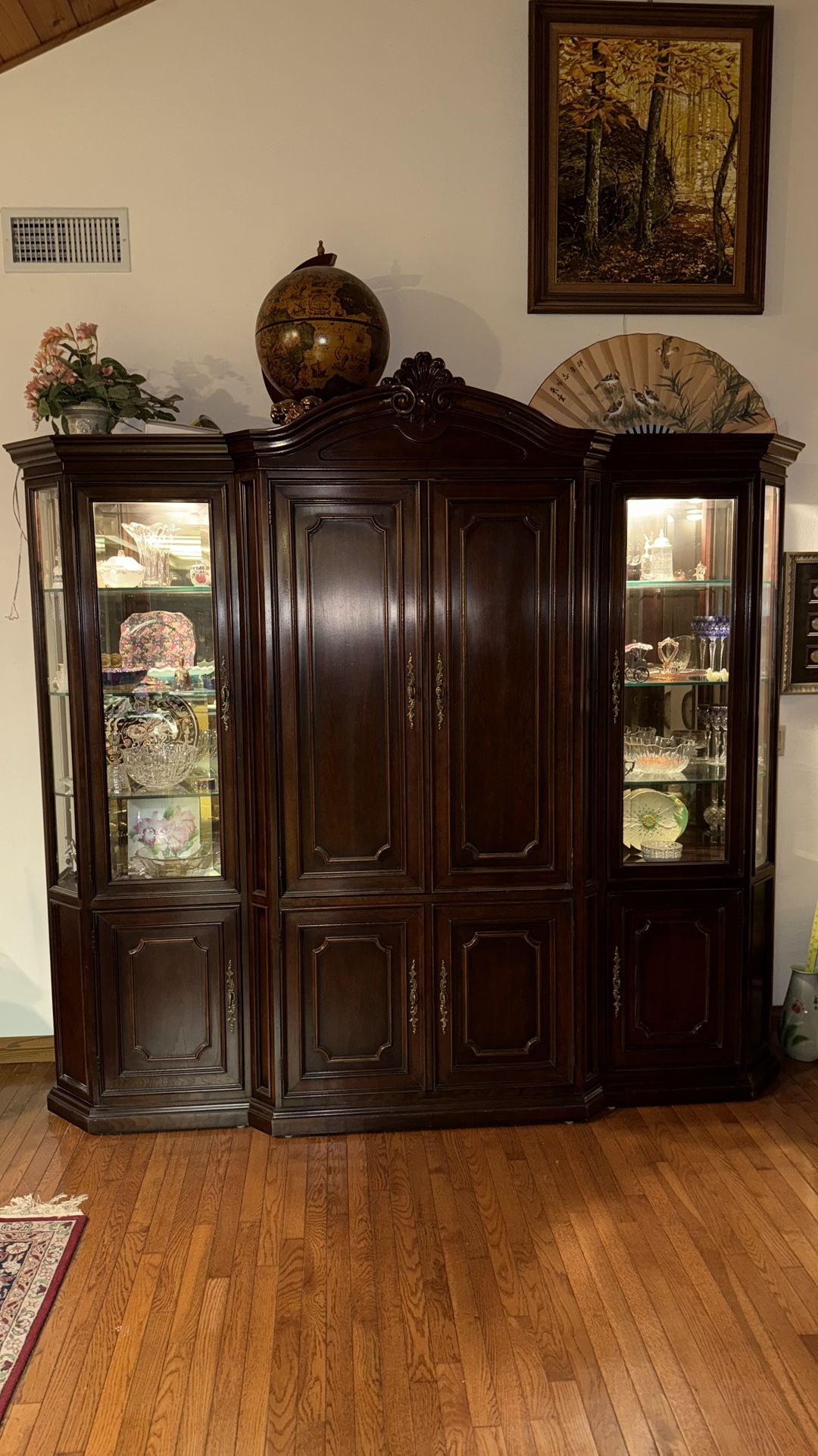 Heavy Solid Wood Wall Unit