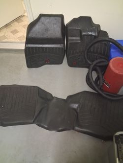 WeatherTech Black Rubber Floor Mats Set