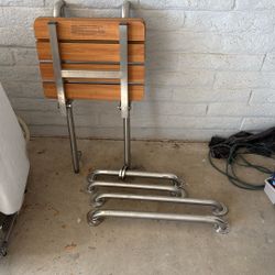 Handicap Shower Rails And Bench