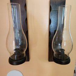 Wood Candle Sconces