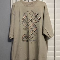 VTG BOHO Y2K 2000s SOUTHPOLE BIG FRONT GRAPHIC CREAM T SHIRT SIZE XXL