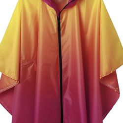 SaphiRose Unisex Rain Poncho Jacket Coat Hooded for Adults Women Men with Pockets