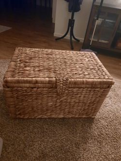 Cute woven storage box
