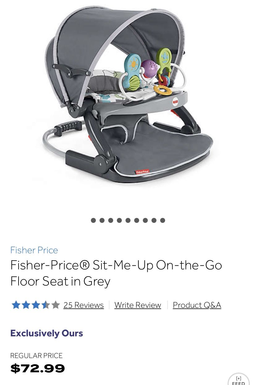 Fisher-Price On-The-Go Sit-Me-Up Floor Seat, Multi 