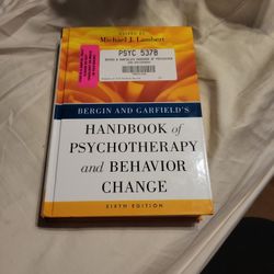 Bergin And Garfields Handbook Of Psychotherapy And Behavior Change