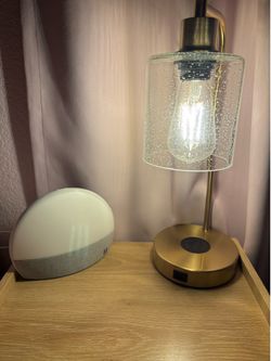 2 Modern Table Lamp with USB Port & Wireless Charging Pad