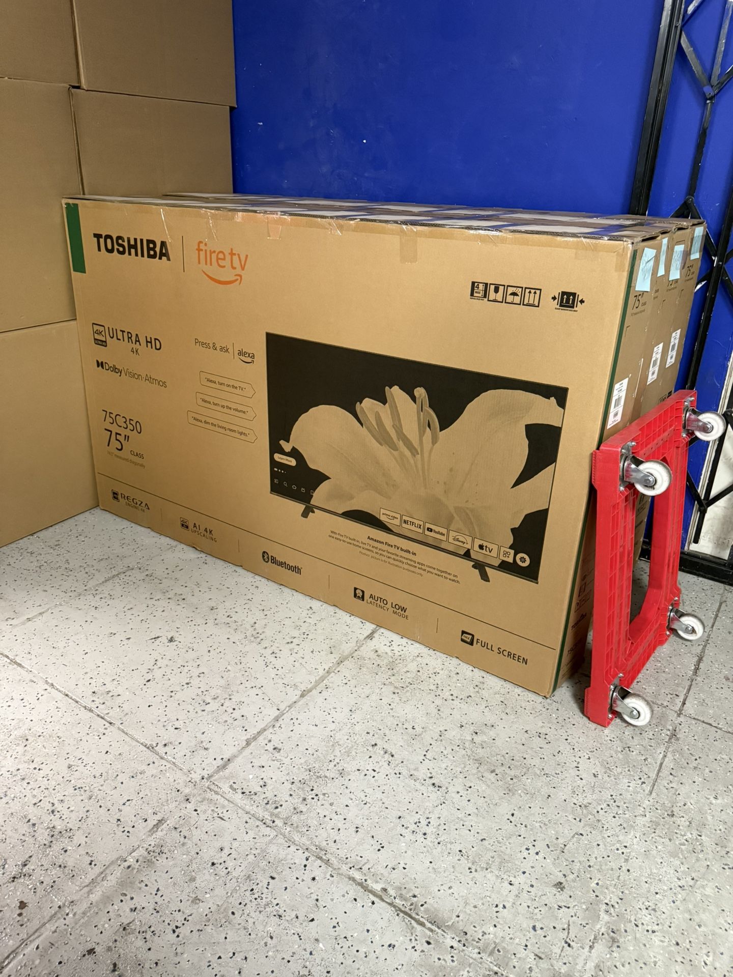 TOSHIBA 75” 4K HDR SMART TV