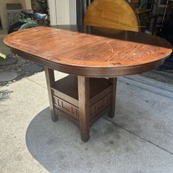 Beautiful, Solid Wood, High Top Dining Table, Seat Six!