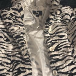 1990 Vintage blanc noir/FMC Leather jacket