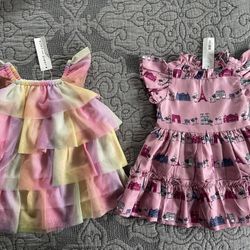 Baby Girl Janie & Jack Dresses Size 12-18 Months