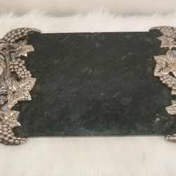 Vintage Marble Cold Cheese Tray & Wine Chiller