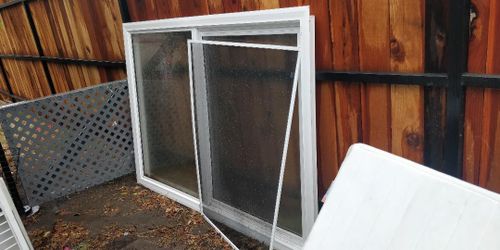 White Sliding Window with Screen