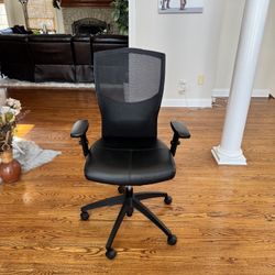 Office Chair - Adjustable Height With Leather Seat