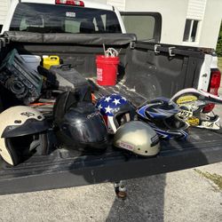 Six Motorcycle Or/E Bike Helmets