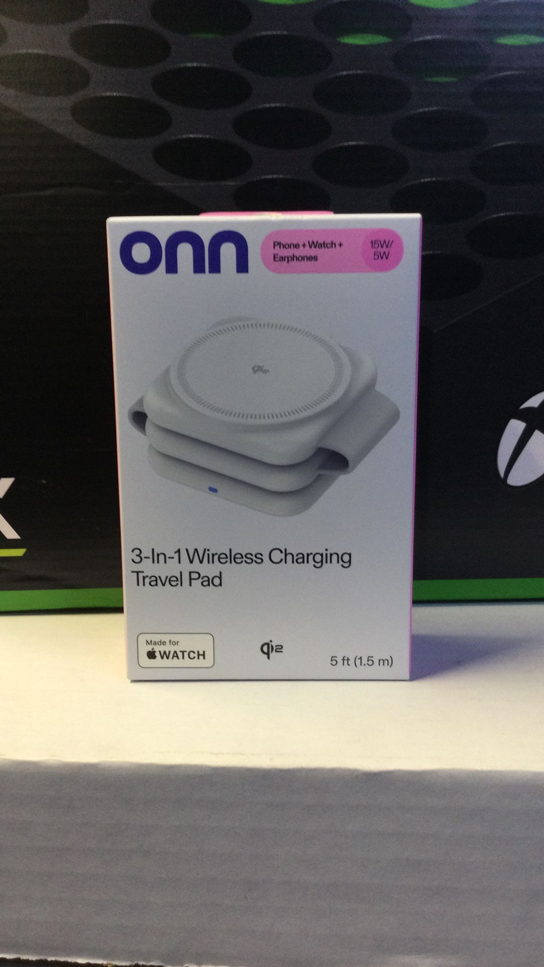 Factory Sealed ONN 3-in-1 Wireless Charging Travel Pad