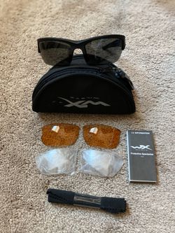 Wiley X Valor protective glasses, non-polarized