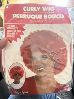 Red Curly Wig In Perfect Condition