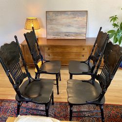 Set Of 4 Vintage Dining Chairs