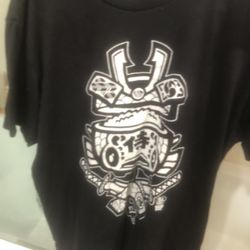 Man Black Shirt  Samurai  Rice