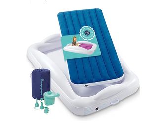Inflatable Toddler Travel Bed + Portable air pump