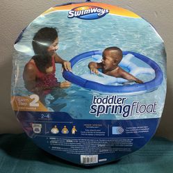 New Swimways Swim Step 2 First Paddle toddler boy ages 2, 3, 4 blue spring float 