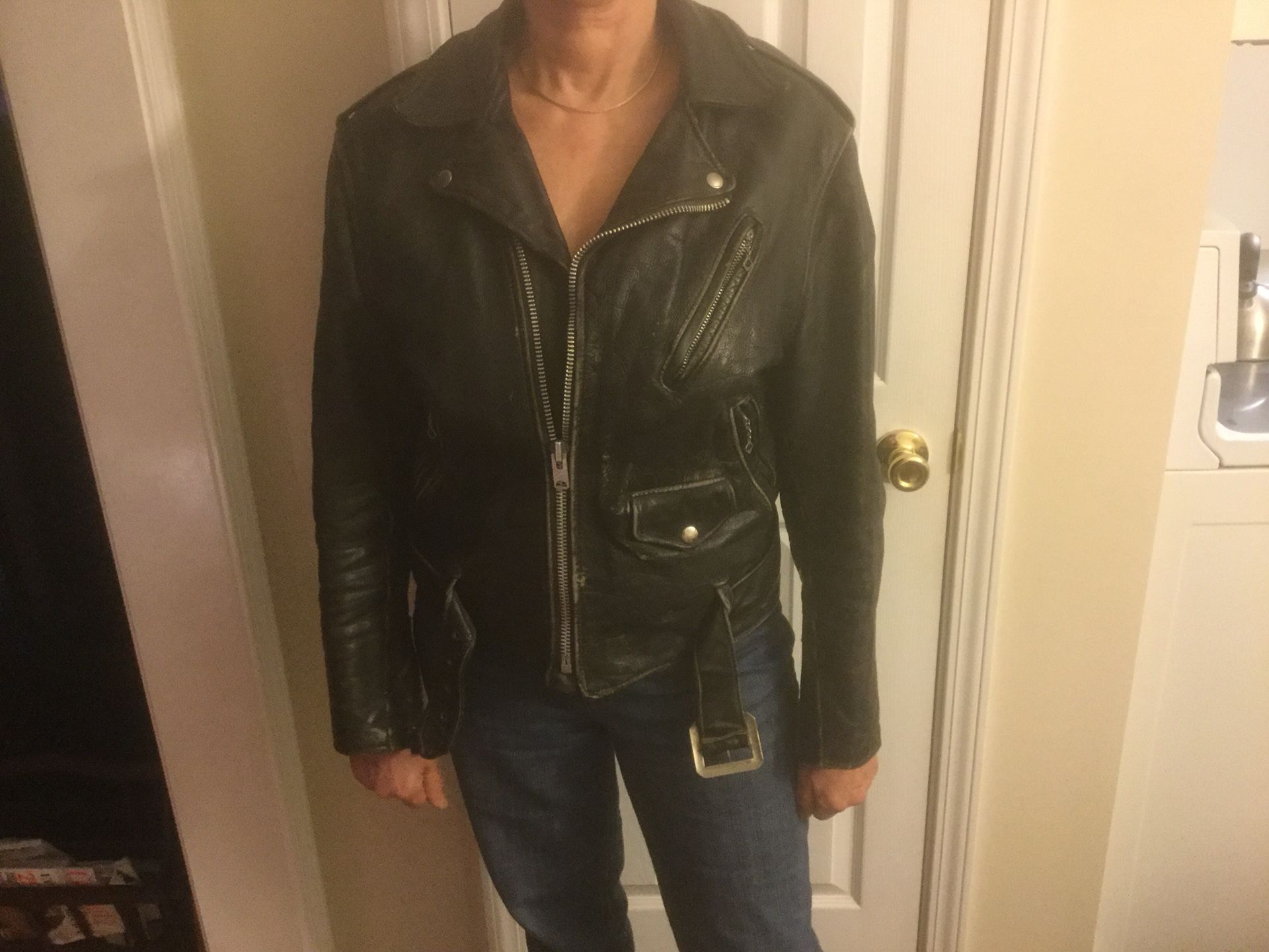 Vintage motorcycle jacket size (44)