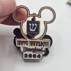 2004- Disney  Happy Hannukah Mickey Ears Pin