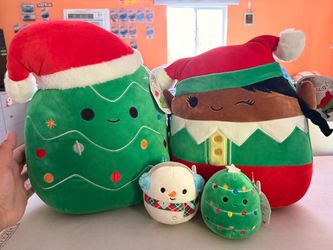 Squishmallows Christmas Plush Set of 4