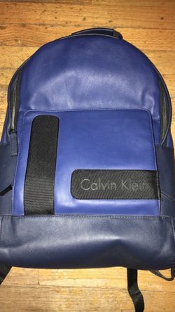 Leather Calvin Klein backpack