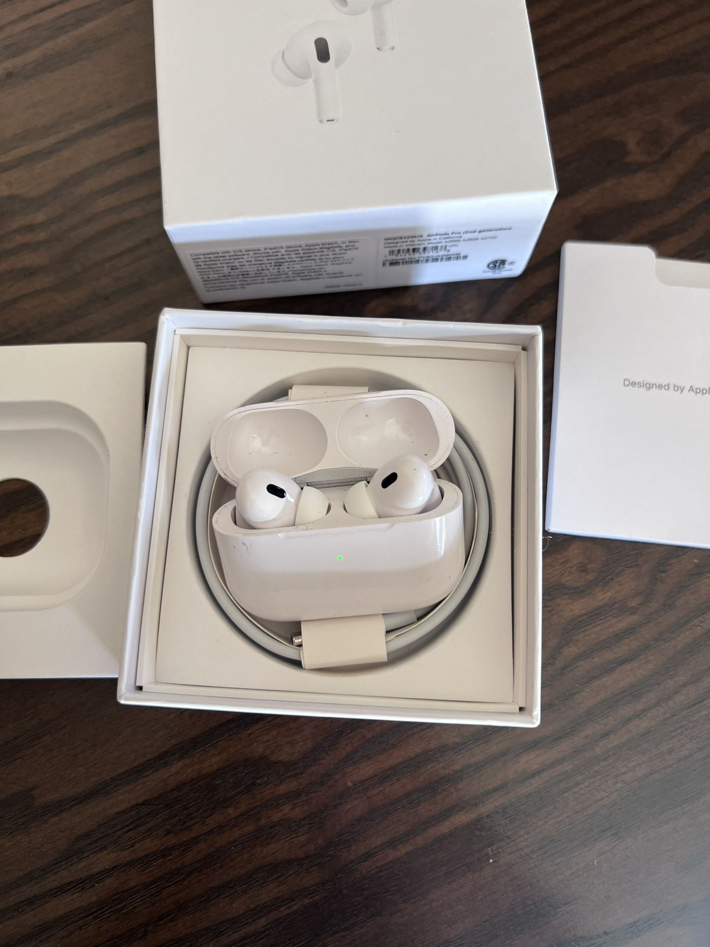 Apple AirPods Pro 2nd Generation with MagSafe Wireless Charging Case - White