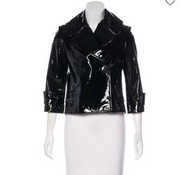 Robert Rodriguez patent leather jacket