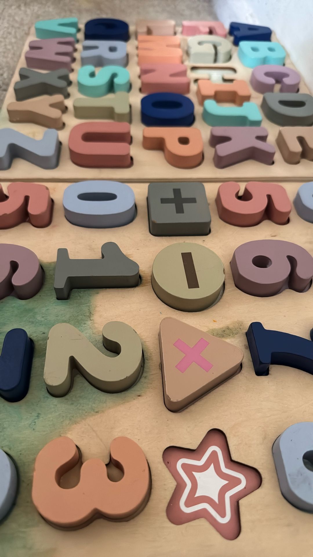 Two Sets Of Letters and Numbers